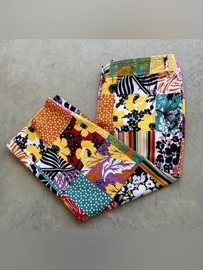 Madison Studio - Colorful Patchwork Multi-Colored Pants - Size 12P